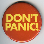 Badge "Don't panic"