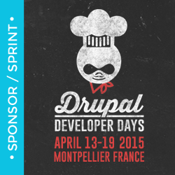 badge sponsor sprint des Drupal dev days 2015